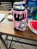 12 oz can cooler drip themed